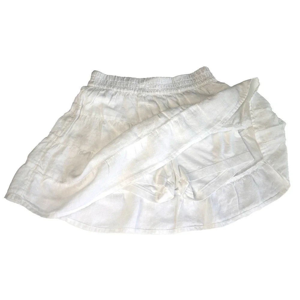 House oi Harlow 100%. Linen Mini Skort Soft Girl Coastal Beach size S